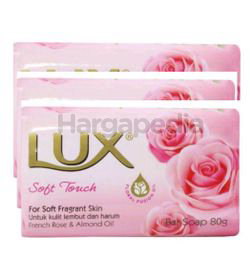 Lux Bar Soap Soft Touch 3x80gm Lux Bar Soap Soft Touch 3x80gm