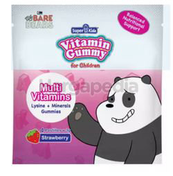 Super Kids Vita Gummy Lysine + Minerals + Multi Vitamins Strawberry Flavour 4s Super Kids Vita Gummy Lysine + Minerals + Multi Vitamins Strawberry Flavour 4s