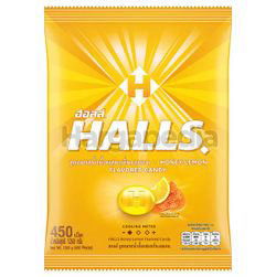 Halls Candy Bag Honey Lemon 450s 1.26kg Halls Candy Bag Honey Lemon 450s 1.26kg