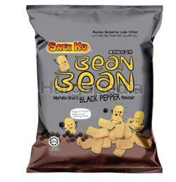 Snek Ku Bean Bean Muruku Snack Black Pepper Flavour 60gm Snek Ku Bean Bean Muruku Snack Black Pepper Flavour 60gm