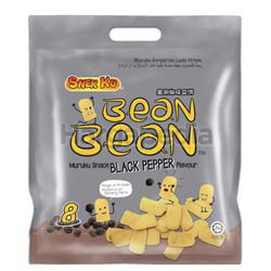 Snek Ku Bean Bean Muruku Snack Black Pepper Flavour 8x14gm Snek Ku Bean Bean Muruku Snack Black Pepper Flavour 8x14gm