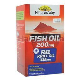 Nature's Way Fish Oil 200mg + Red Kill Oil 335mg 90s Nature's Way Fish Oil 200mg + Red Kill Oil 335mg 90s