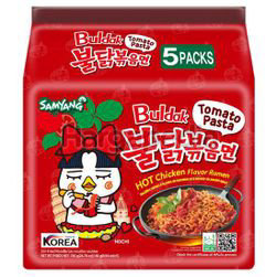 Samyang Buldak Tomato Pasta Hot Chicken Ramyun 5x140gm Samyang Buldak Tomato Pasta Hot Chicken Ramyun 5x140gm