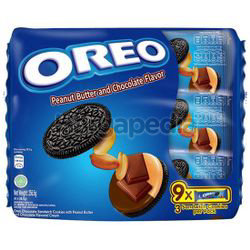 Oreo Peanut Butter & Chocolate 9pack 256.5gm Oreo Peanut Butter & Chocolate 9pack 256.5gm