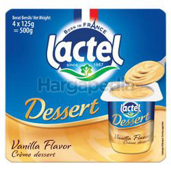 Lactel Dessert Vanilla 4x125gm Lactel Dessert Vanilla 4x125gm