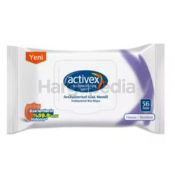 Activex Wet Wipes Sensitive with Lid 56s Activex Wet Wipes Sensitive with Lid 56s