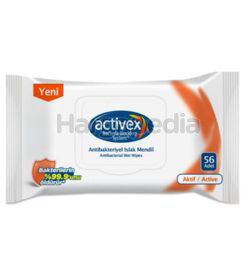 Activex Wet Wipes Anti-Bacteria With Lid 56s Activex Wet Wipes Anti-Bacteria With Lid 56s