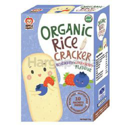 Apple Monkey Organic Rice Cracker Blueberry Strawberry 30gm Apple Monkey Organic Rice Cracker Blueberry Strawberry 30gm