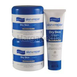 Rosken Skin Repair Dry Skin Cream 2x250ml + Skin Repair Dry Skin Cream 75ml Rosken Skin Repair Dry Skin Cream 2x250ml + Skin Repair Dry Skin Cream 75ml