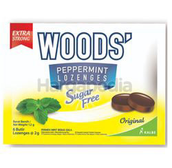 Woods' Peppermint Drops Sugar Free Original 15gm 6s Woods' Peppermint Drops Sugar Free Original 15gm 6s