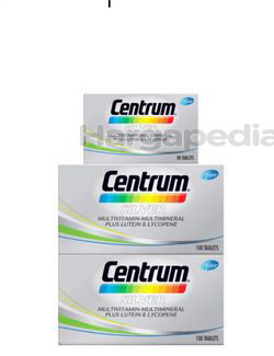 Centrum Silver Multivitamin & Mineral 2x100s+30s Centrum Silver Multivitamin & Mineral 2x100s+30s