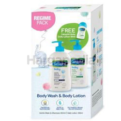 Cetaphil Baby Gentle Wash & Shampoo 400ml + Daily Lotion 400ml Cetaphil Baby Gentle Wash & Shampoo 400ml + Daily Lotion 400ml