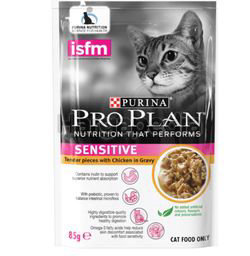 Purina Pro Plan Adult Sensitive Skin Chicken Wet Cat Food Pouch 85gm Purina Pro Plan Adult Sensitive Skin Chicken Wet Cat Food Pouch 85gm