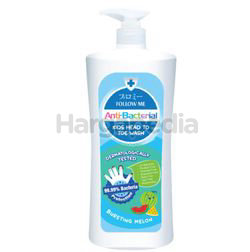 Follow Me Anti Bacterial Kids Head To Toe Wash Bursting Melon 800ml Follow Me Anti Bacterial Kids Head To Toe Wash Bursting Melon 800ml