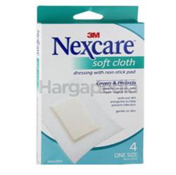 3M Nexcare Waterproof Soft Cloth Non-Stick Pad 4s 3M Nexcare Waterproof Soft Cloth Non-Stick Pad 4s