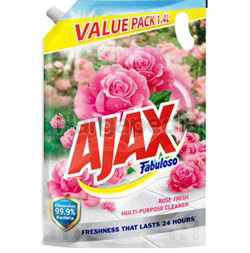 Ajax Fabuloso Floor Cleaner Refill Rose Fresh 1.4lit Ajax Fabuloso Floor Cleaner Refill Rose Fresh 1.4lit