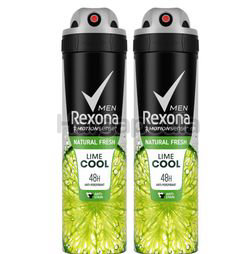 Rexona Men Deodorant Spray Fresh Lime 2x150ml Rexona Men Deodorant Spray Fresh Lime 2x150ml
