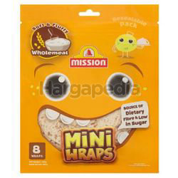 Mission Mini Wraps 8 Wraps Wholemeal 300gm Mission Mini Wraps 8 Wraps Wholemeal 300gm