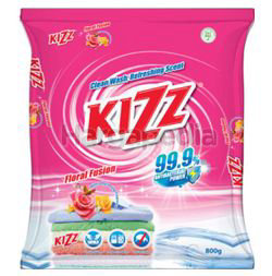 Kizz Detergent Powder Floral Fusion 800gm Kizz Detergent Powder Floral Fusion 800gm