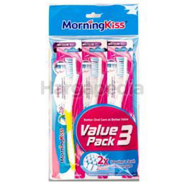 Morning Kiss Gum Care Double Action Toothbrush 3s Morning Kiss Gum Care Double Action Toothbrush 3s