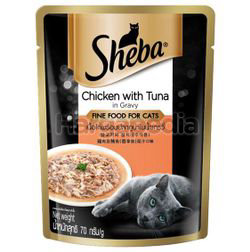 Sheba Cat Food Pouch Tuna & Chicken 70gm Sheba Cat Food Pouch Tuna & Chicken 70gm