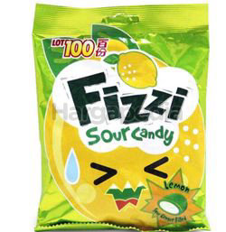 Lot 100 Fizzi Sour Lemon Candy 120gm Lot 100 Fizzi Sour Lemon Candy 120gm