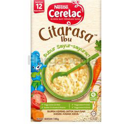 Nestle Cerelac Citarasa Porridge Vegetable 100gm Nestle Cerelac Citarasa Porridge Vegetable 100gm