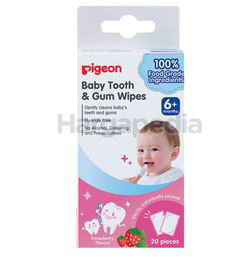 Pigeon Baby Tooth & Gum Wipes Strawberry 20s Pigeon Baby Tooth & Gum Wipes Strawberry 20s