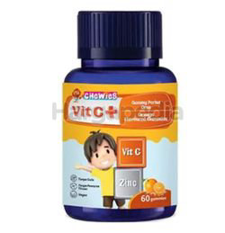 Chewies Vit C + Zinc Gummy Orange 60s Chewies Vit C + Zinc Gummy Orange 60s