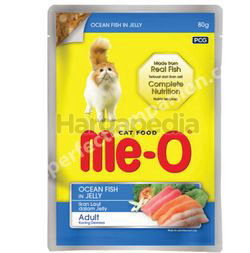 Me-O Cat Pouch Ocean Fish In Jelly 80gm Me-O Cat Pouch Ocean Fish In Jelly 80gm