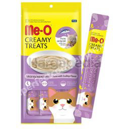 Me-O Cat Lick Tuna & Scallop Flavour 4x15gm Me-O Cat Lick Tuna & Scallop Flavour 4x15gm