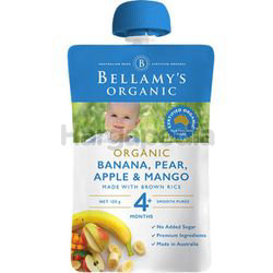 Bellamy's Organic Banana,Pearl, Apple & Mango Porridge 120gm Bellamy's Organic Banana,Pearl, Apple & Mango Porridge 120gm