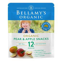 Bellamy's Organic Pear& & Apple Snacks 20gm Bellamy's Organic Pear& & Apple Snacks 20gm