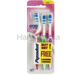 Pepsodent Fighter Soft Toothbrush 2s+1s Pepsodent Fighter Soft Toothbrush 2s+1s