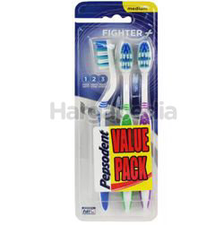 Pepsodent Fighter Medium Toothbrush 2s+1s Pepsodent Fighter Medium Toothbrush 2s+1s