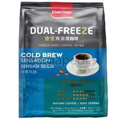 Gold Choice Dual-Freeze Cool Brew Sensation Black Coffee 30x2gm Gold Choice Dual-Freeze Cool Brew Sensation Black Coffee 30x2gm