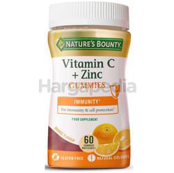 Nature's Bounty Vitamin C Zinc Gummies 60s Nature's Bounty Vitamin C Zinc Gummies 60s
