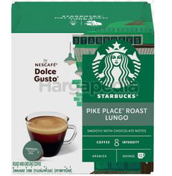 Starbucks Lungo Pike Place Roast Coffee 12 Caps 120gm Starbucks Lungo Pike Place Roast Coffee 12 Caps 120gm