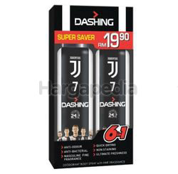 Dashing Deodorant Spray Juventus 7 2x125ml Dashing Deodorant Spray Juventus 7 2x125ml