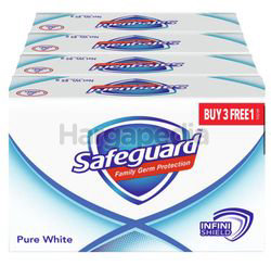 Safeguard Pure White Soap Bar Infini Shield 4x85gm Safeguard Pure White Soap Bar Infini Shield 4x85gm