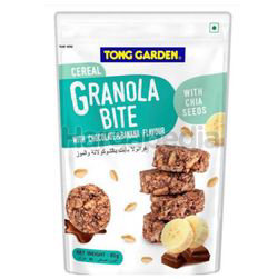 Tong Garden Cereal Granola Bite Choco & Banana 85gm Tong Garden Cereal Granola Bite Choco & Banana 85gm
