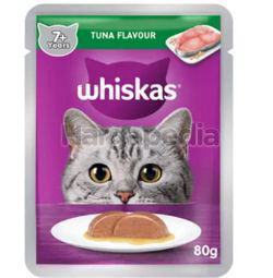 Whiskas 7+ Pouch Cat Food Tuna 80gm Whiskas 7+ Pouch Cat Food Tuna 80gm