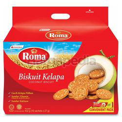 Roma Coconut Biscuit 16x27gm 432gm Roma Coconut Biscuit 16x27gm 432gm