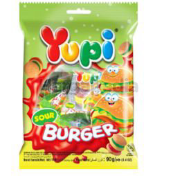 Yupi Gummy Candies Sour Burger 96gm Yupi Gummy Candies Sour Burger 96gm