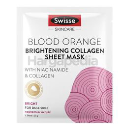 Swisse Blood Orange Brightening Collagen Sheet Mask 23gm 1s Swisse Blood Orange Brightening Collagen Sheet Mask 23gm 1s