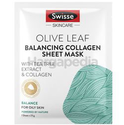 Swisse Olive Leaf Balancing Collagen Sheet Mask 23gm 1s Swisse Olive Leaf Balancing Collagen Sheet Mask 23gm 1s