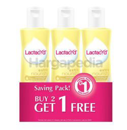 Lactacyd Extra Nourish Feminine Wash 3x250ml Lactacyd Extra Nourish Feminine Wash 3x250ml