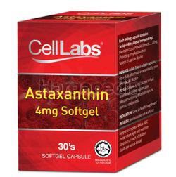 Celllabs Astaxanthin 4mg 30s Celllabs Astaxanthin 4mg 30s