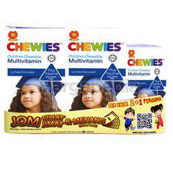 Chewies Multivitamin with Taurine 2x60s +30s Chewies Multivitamin with Taurine 2x60s +30s