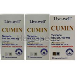 Live-Well Cumin 400mg 2x60s+30s Live-Well Cumin 400mg 2x60s+30s